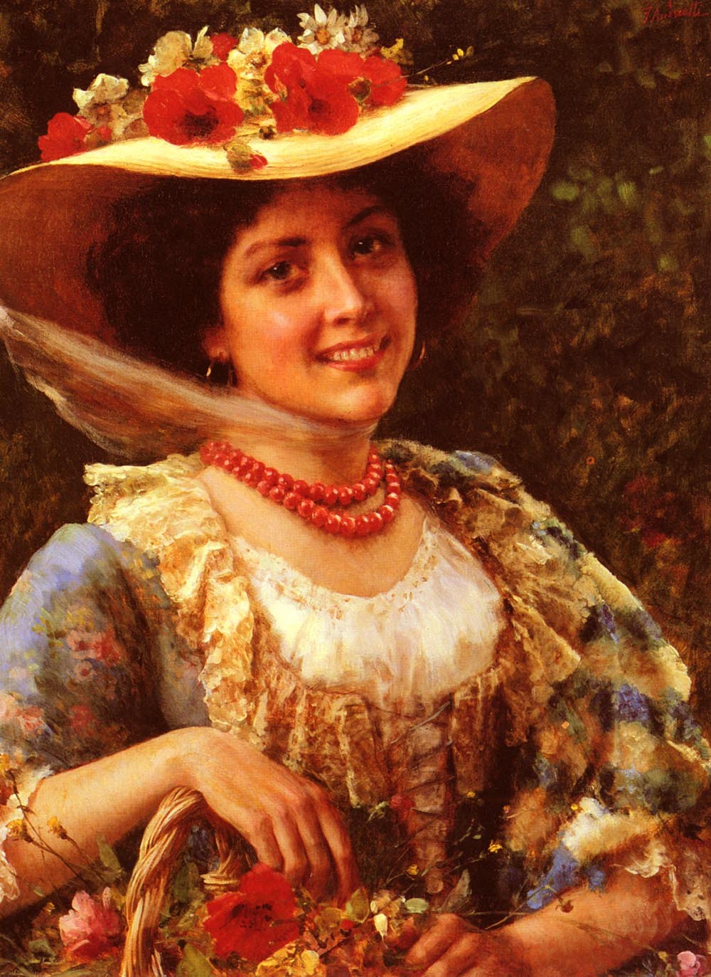 Federico Andreotti Cappello Di Paglia Papaveri